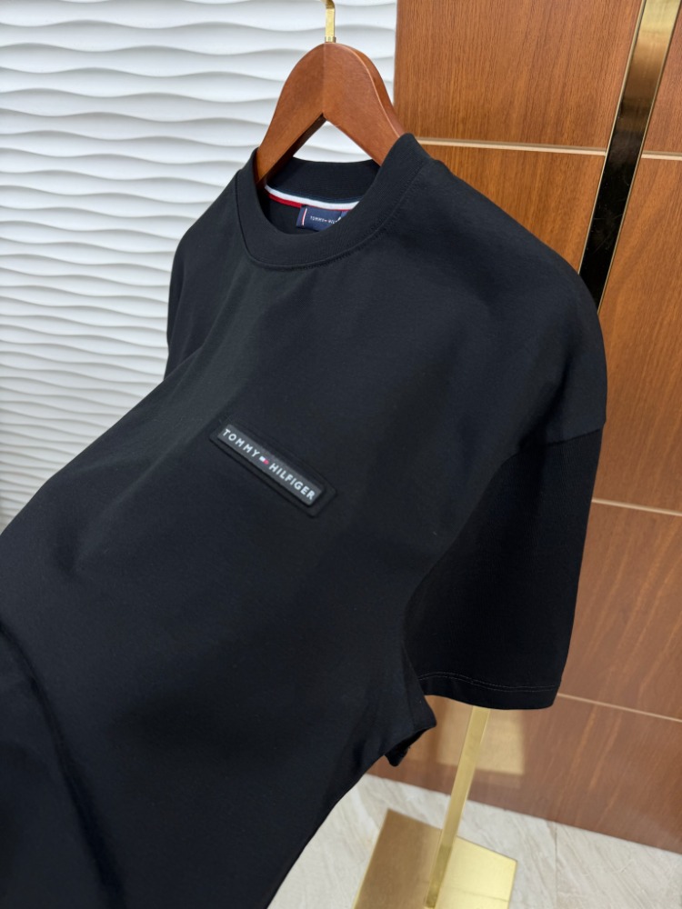 Tommy Küçük Baskı İthal Siyah Tişört