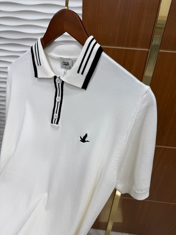 Beymen Club Yaka Çizgili Beyaz İthal Tişört