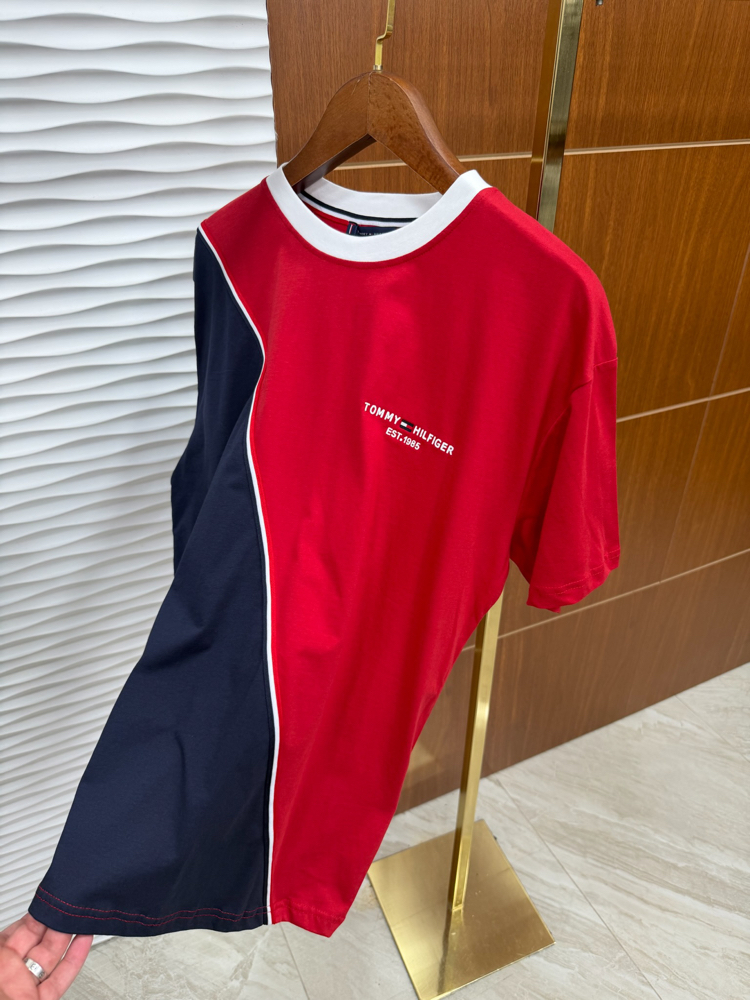 Tommy Parçalı İthal Tişört