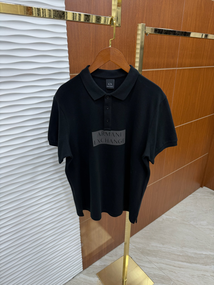 Armani Exchange Göğüs Baskılı Siyah Tişört