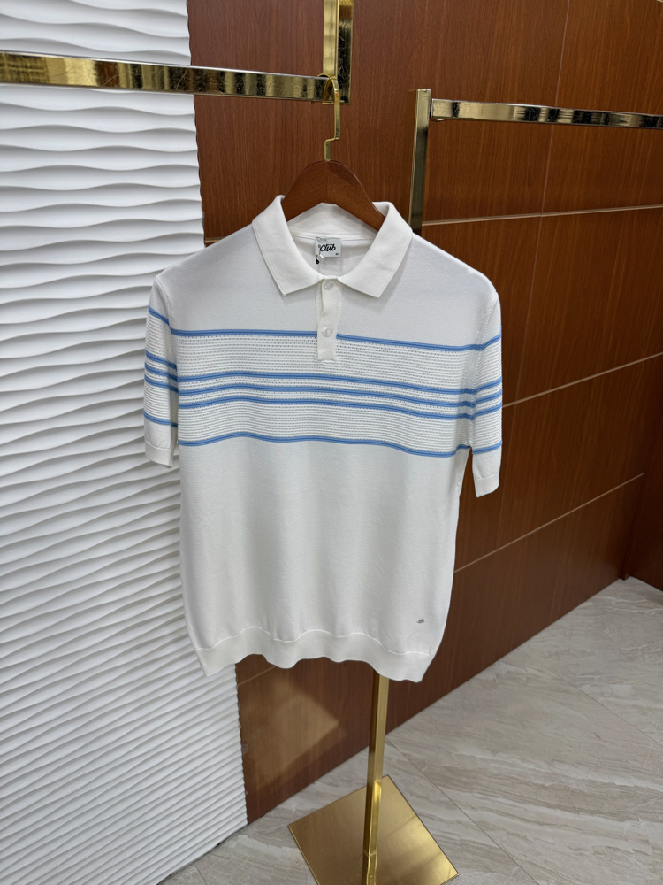 Beymen Club Mavi Çizgili Beyaz İthal Triko