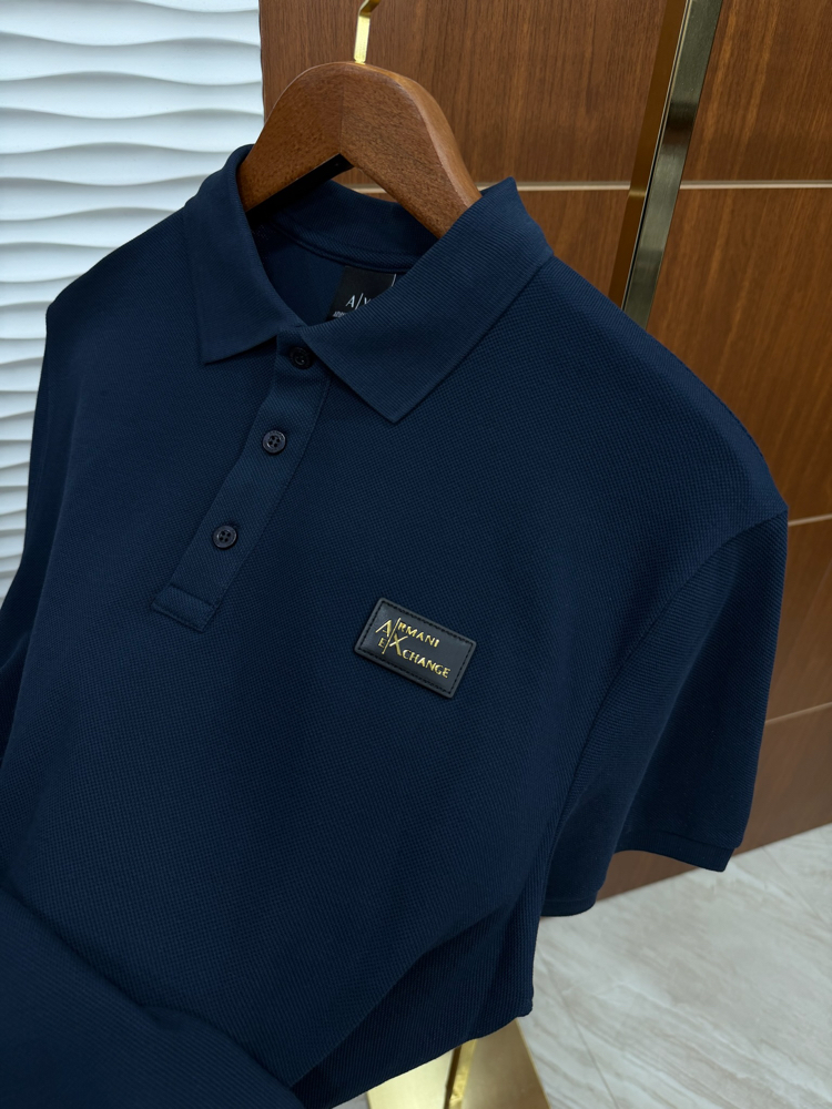 Armani Exchange Lacivert Polo Yaka