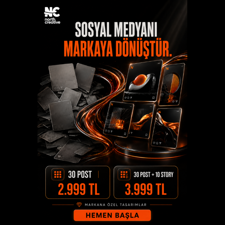 İşletmelere Özel Sosyal Medya İçerik Paketi | 30 Post veya 30 Post + 10 Story