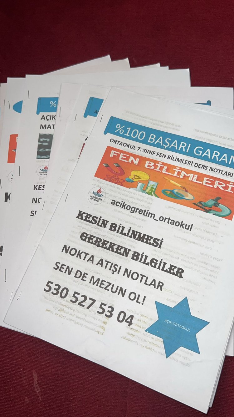 AÇIK ÖĞRETİM ORTAOKUL 3 DERS