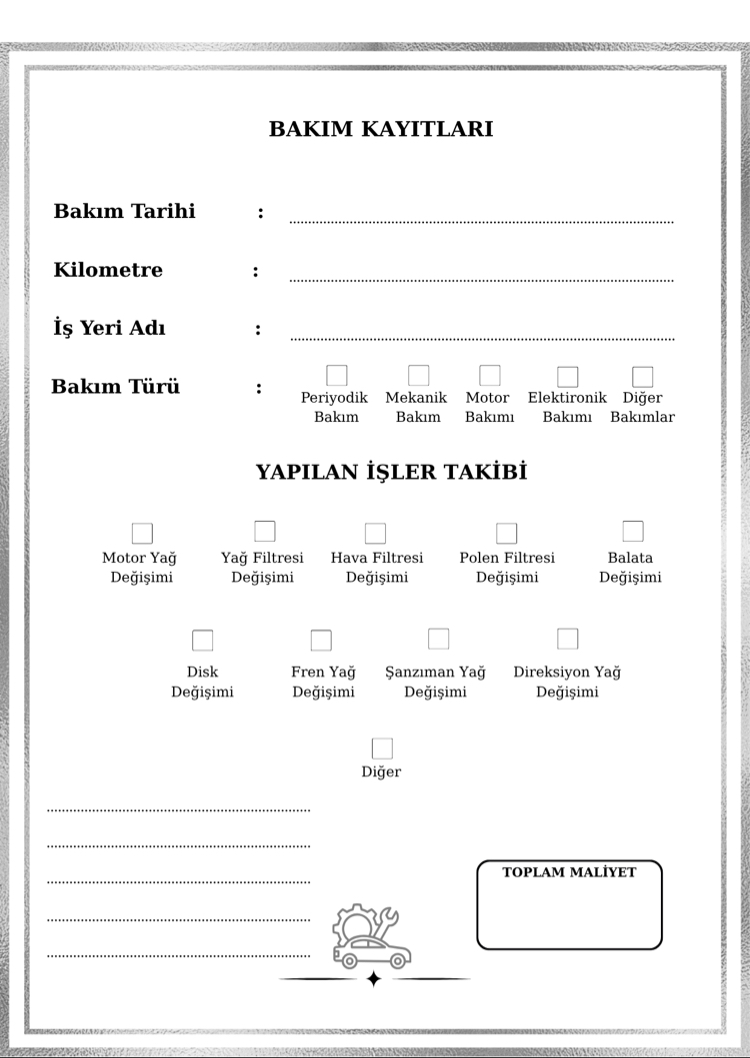 Araba Sağlığı ~ Kişiye Özel