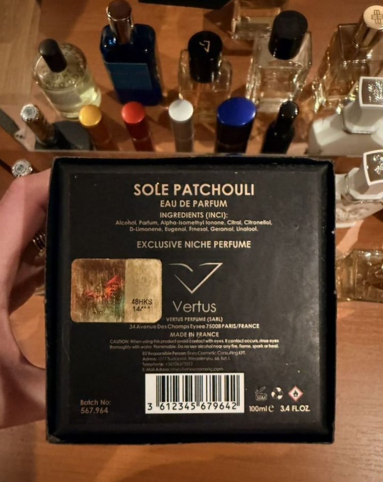 vertus sole patchouli edp 10 ml 
