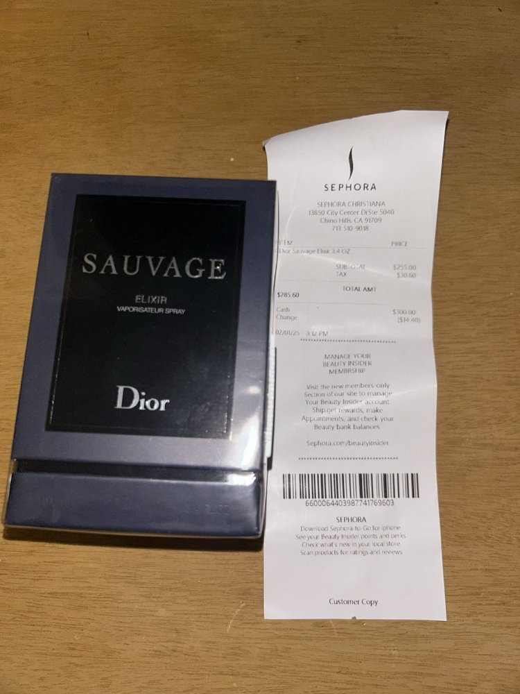 dior sauvage elixir 
