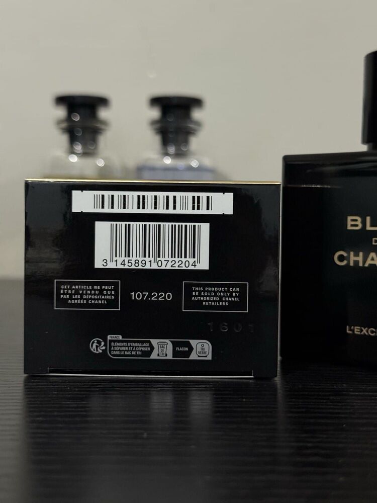 bleu de chanel l'exclusif 10 ml pour homme parfum 