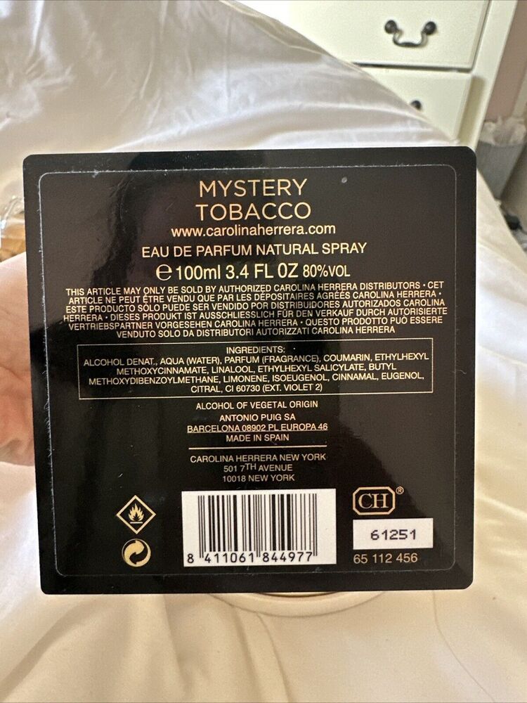 carolina herrera mystery tabacco edp 10 ml 
