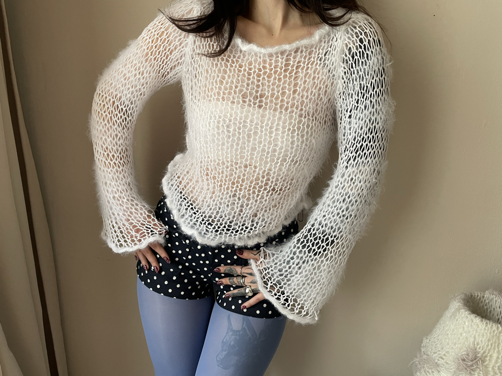 spring sweater & leg warmers set (S-M)