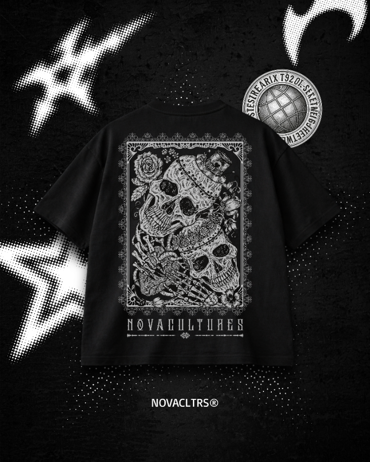 "TRADITIONAL SKULL" Oversize T-shirt