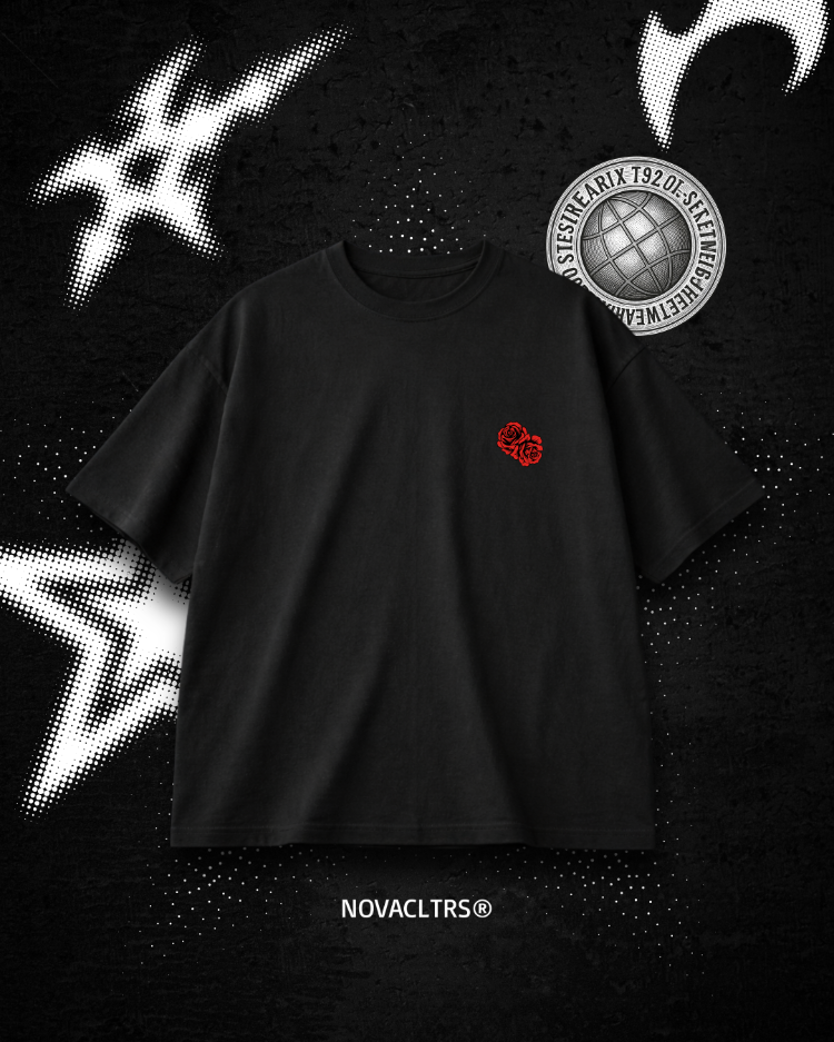 "ROSE AND THORN" Oversize T-shirt