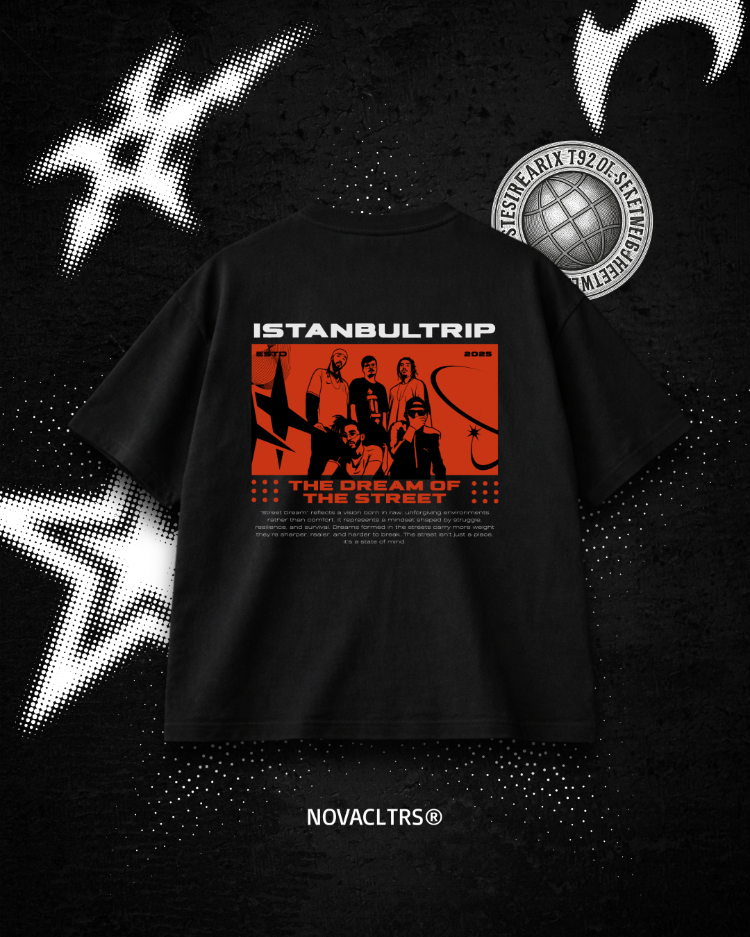 "İSTANBUL TRİP" Tasarımlı Oversize T-shirt