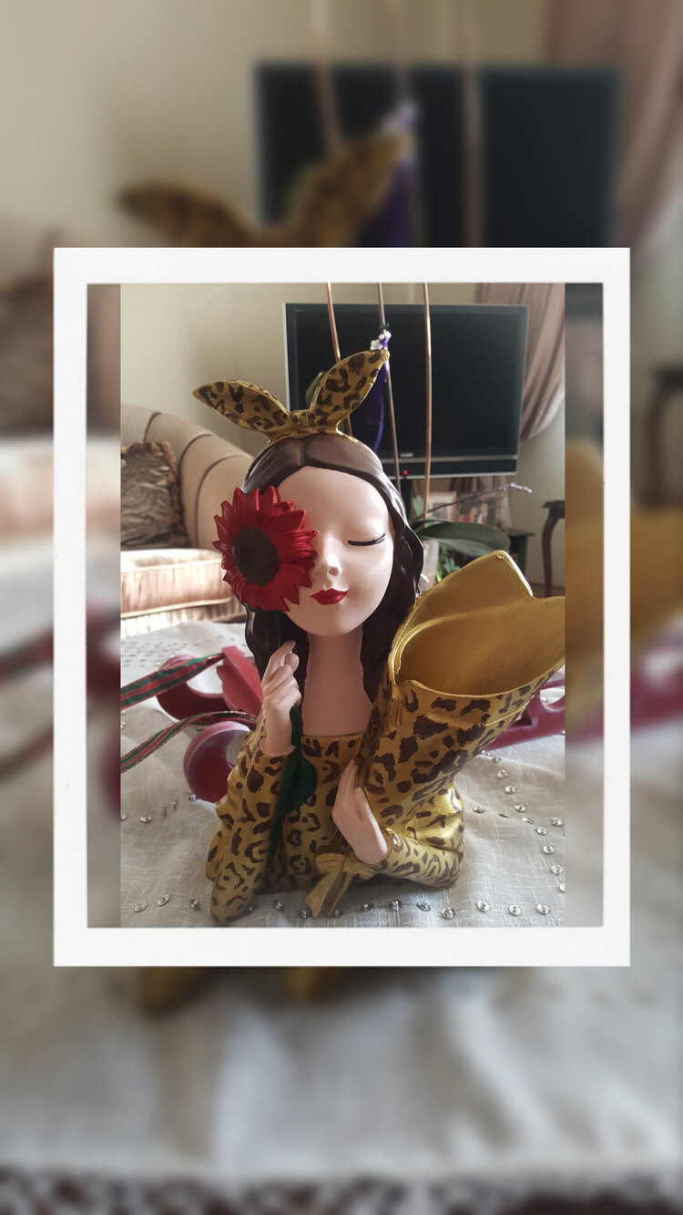 Leopar desenli buketli kızçe