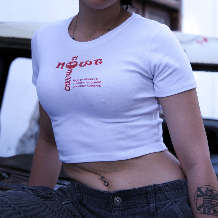 "TOMATO" T-SHİRT CROP