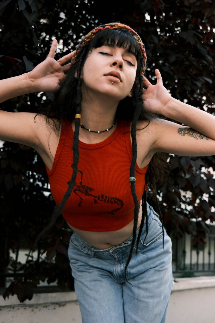 MERMAID SKELETON TANK TOP