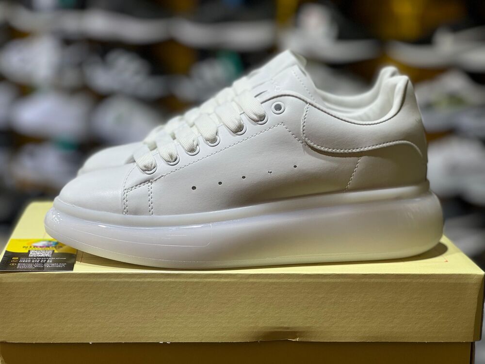Alexander McQueen Transpaent Sole White 