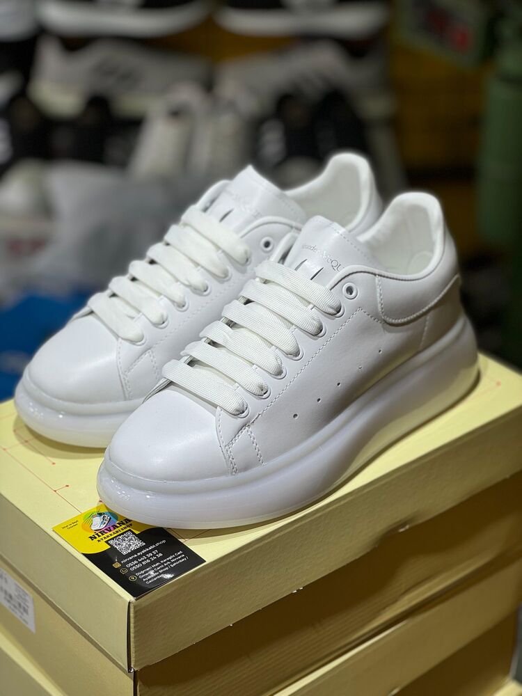 Alexander McQueen Transpaent Sole White 