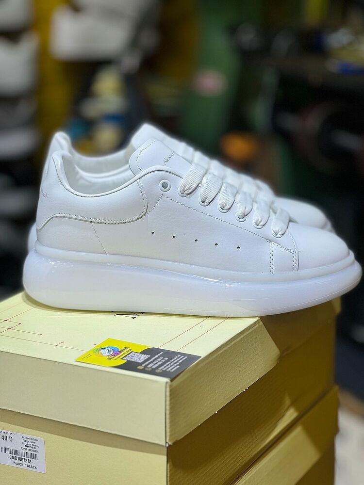Alexander McQueen Transpaent Sole White 