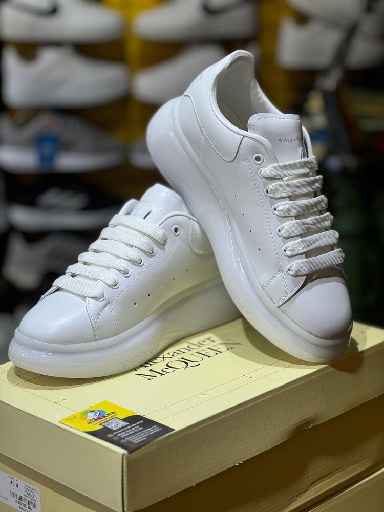 Alexander McQueen Transpaent Sole White 