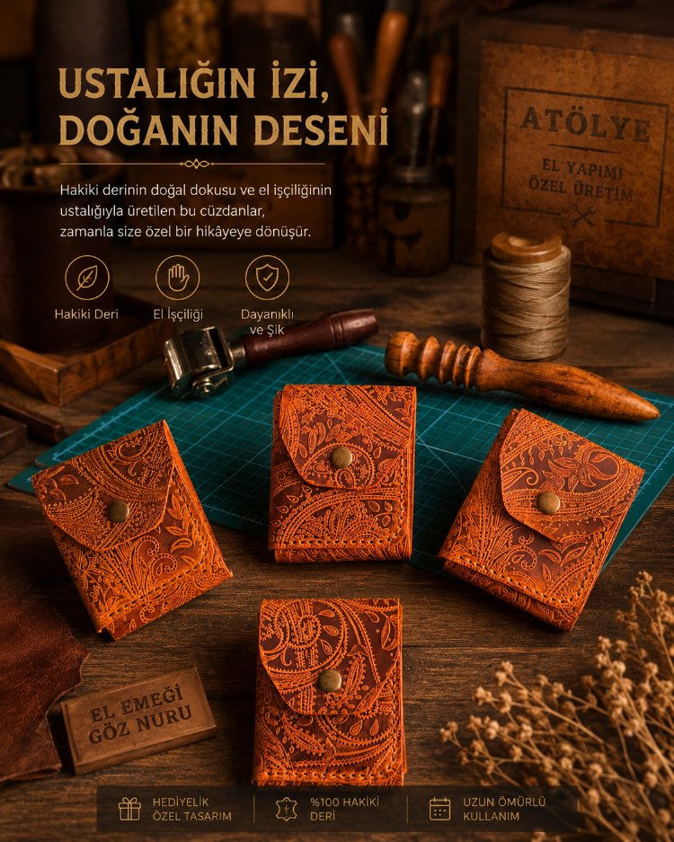 Deri Kartlık Cüzdan