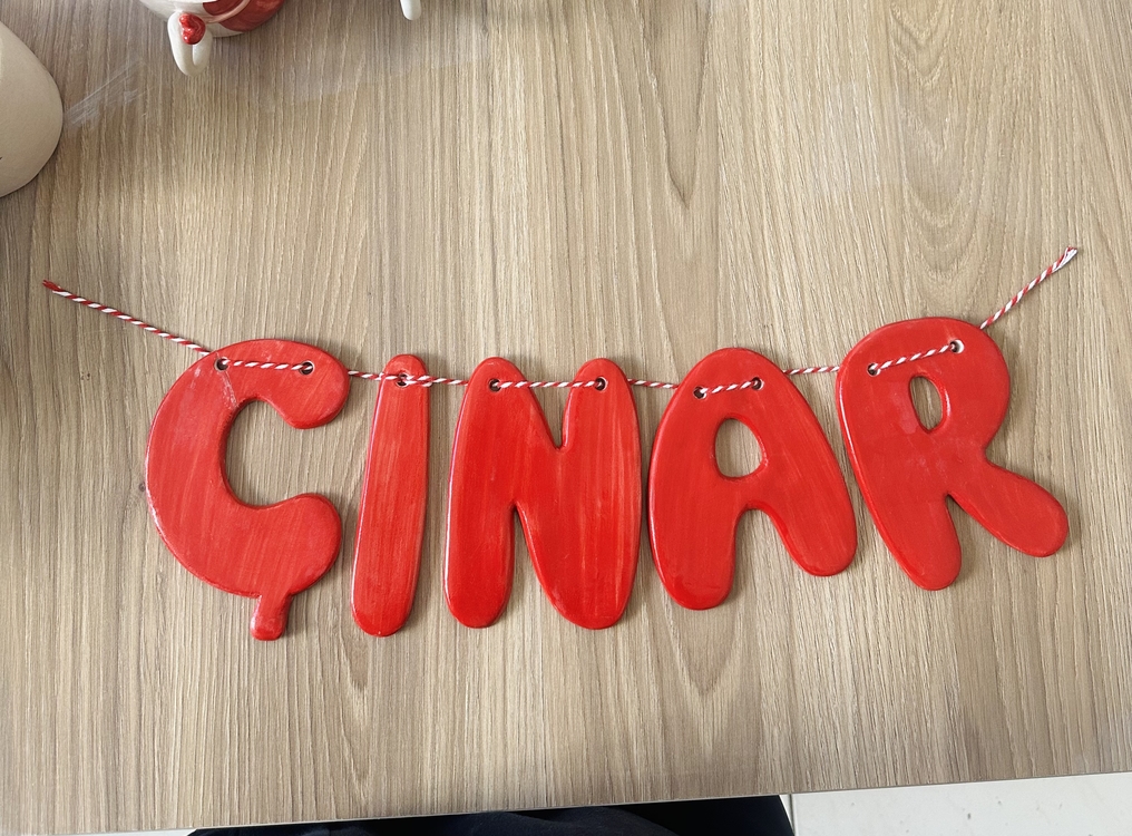 3 Harf Çocuk Odası Harf Tasarımı