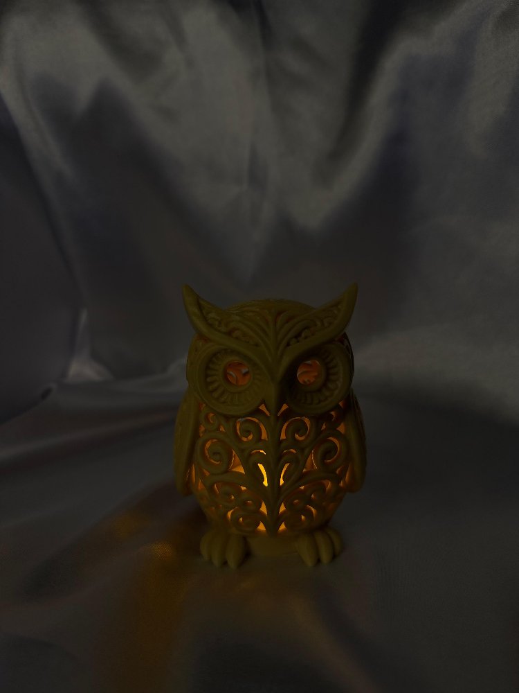 Işıklı Baykuş Biblo | Tealight LED Dekor