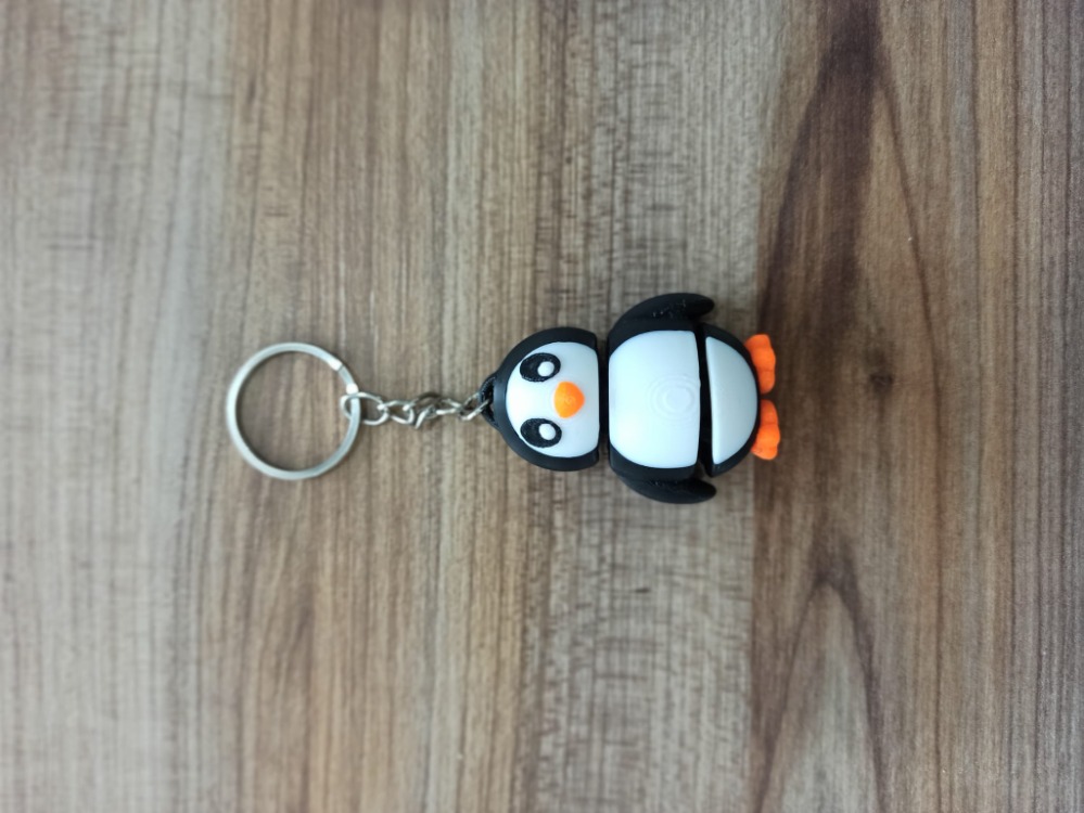 Sevimli Penguen (Eklemli) Anahtarlık
