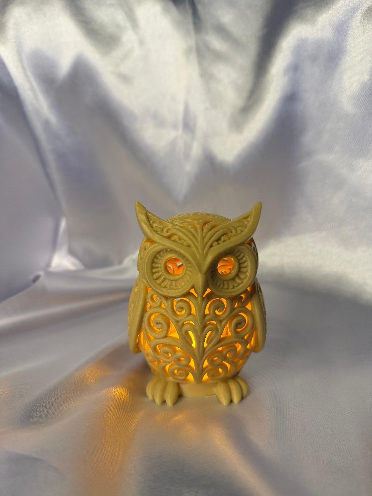 Işıklı Baykuş Biblo | Tealight LED Dekor