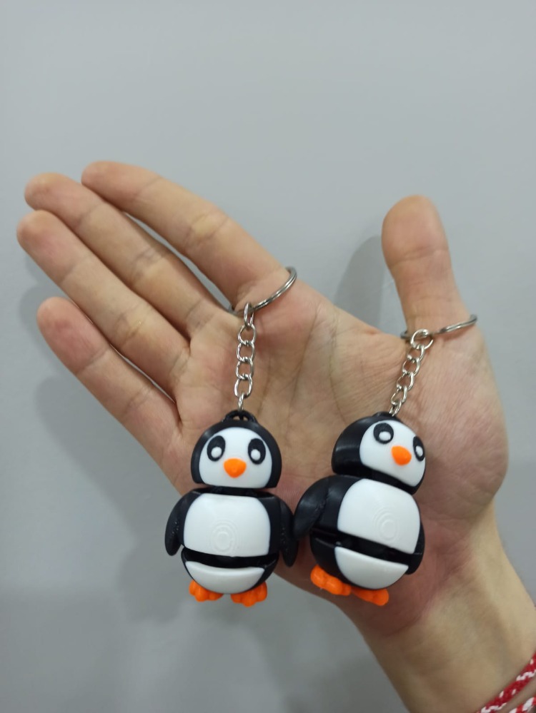 Sevimli Penguen (Eklemli) Anahtarlık