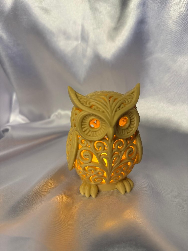 Işıklı Baykuş Biblo | Tealight LED Dekor