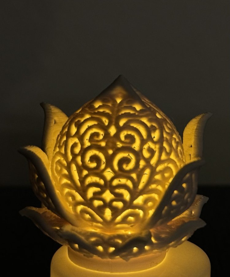 Işıklı Lotus Biblo | Tealight LED Dekor