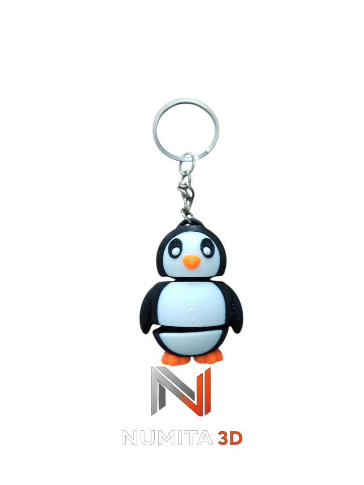 Sevimli Penguen (Eklemli) Anahtarlık