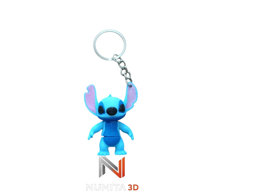Sevimli Stitch (Eklemli) Anahtarlık