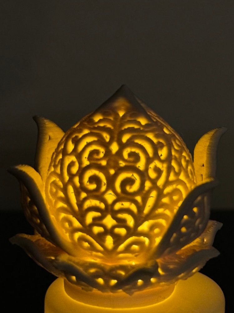 Işıklı Lotus Biblo | Tealight LED Dekor