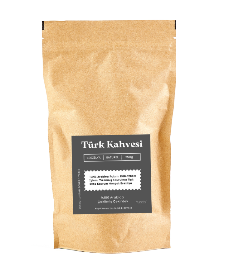 TÜRK KAHVESİ KLASİK-ARABICA ÇEKİRDEK 250 GR