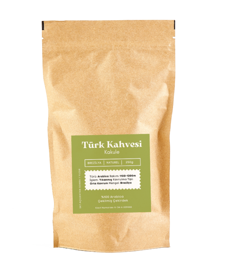 KAKULE TÜRK KAHVESİ-ARABICA ÇEKİRDEK 250 GR