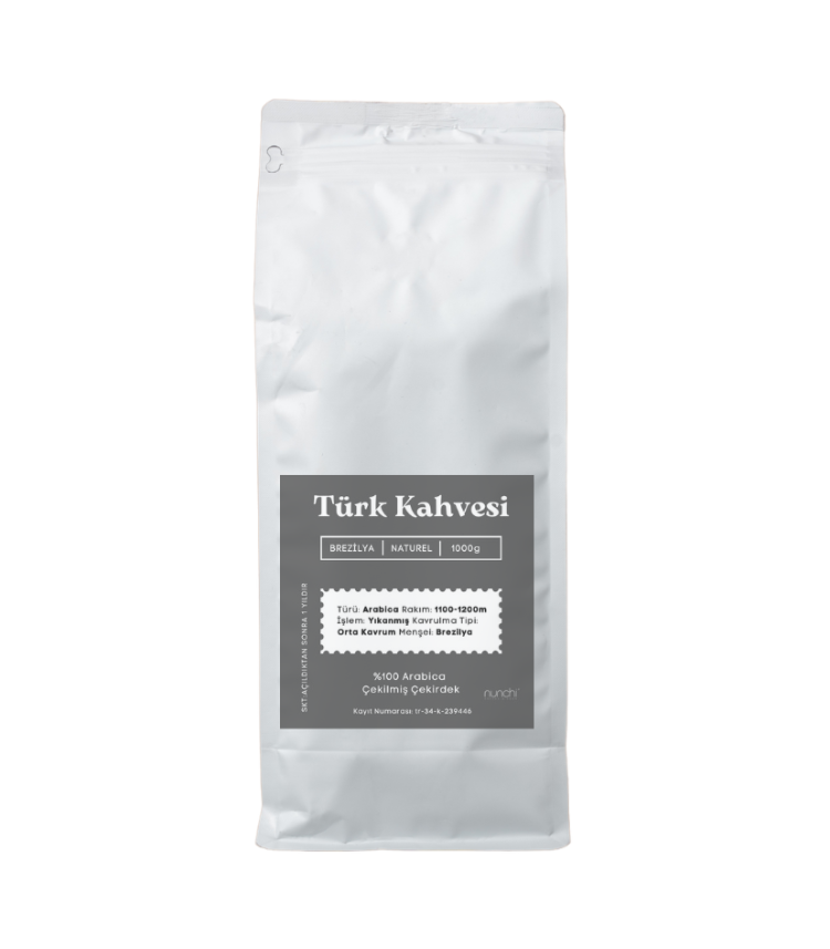 TÜRK KAHVESİ KLASİK -ARABICA ÇEKİRDEK 1000 GR