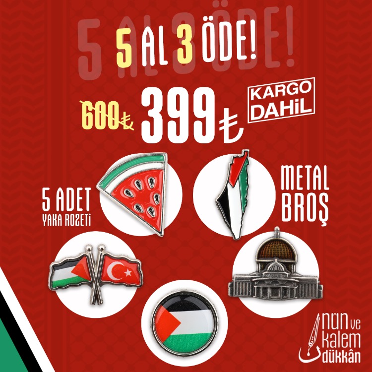 YAKA ROZETİ SETİ (5 AL 3 ÖDE)