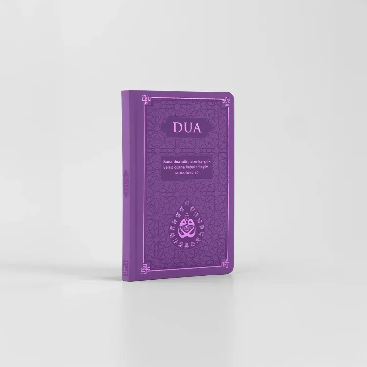 DUA (Evrâd-ı Şerîfe) Orta Boy Arapça+Türkçe - TERMO KAPAK - LİLA