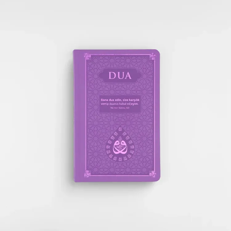 DUA (Evrâd-ı Şerîfe) Orta Boy Arapça+Türkçe - TERMO KAPAK - LİLA