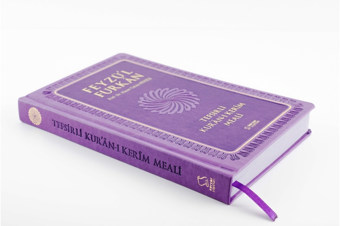 Feyzü'l Furkân Tefsirli Kur'an-ı Kerim Meali (Orta Boy - Tefsirli Meal - Ciltli) - LİLA