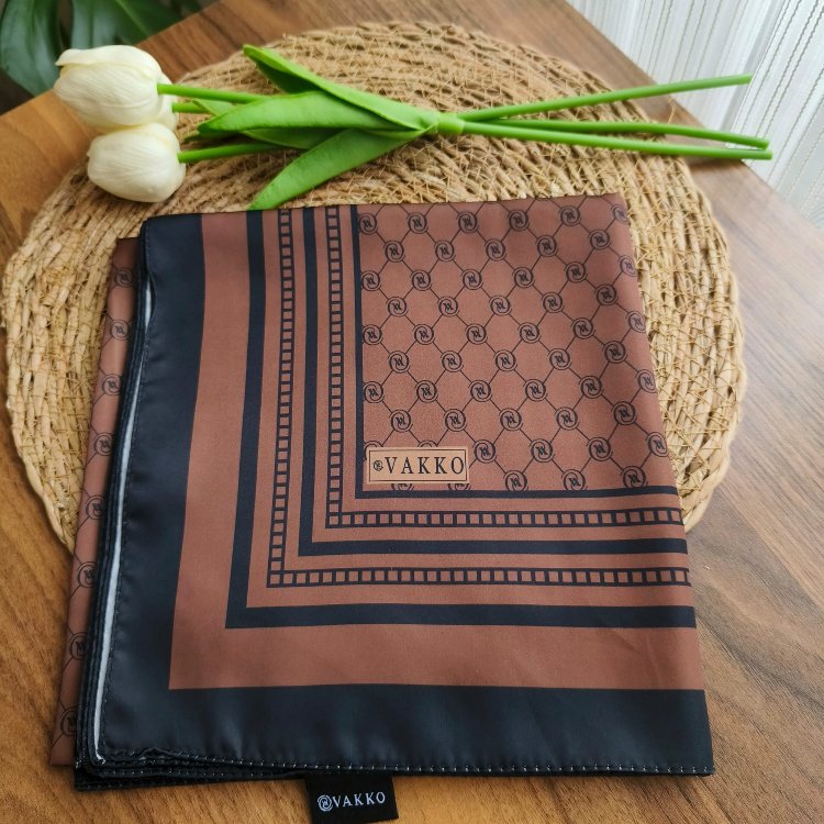 Vakko desen twill eşarp