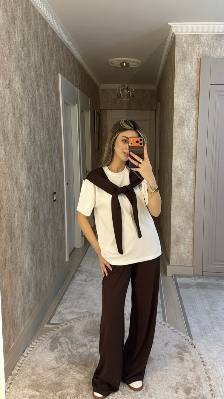 Bağlama detaylı oysho etiketli takım