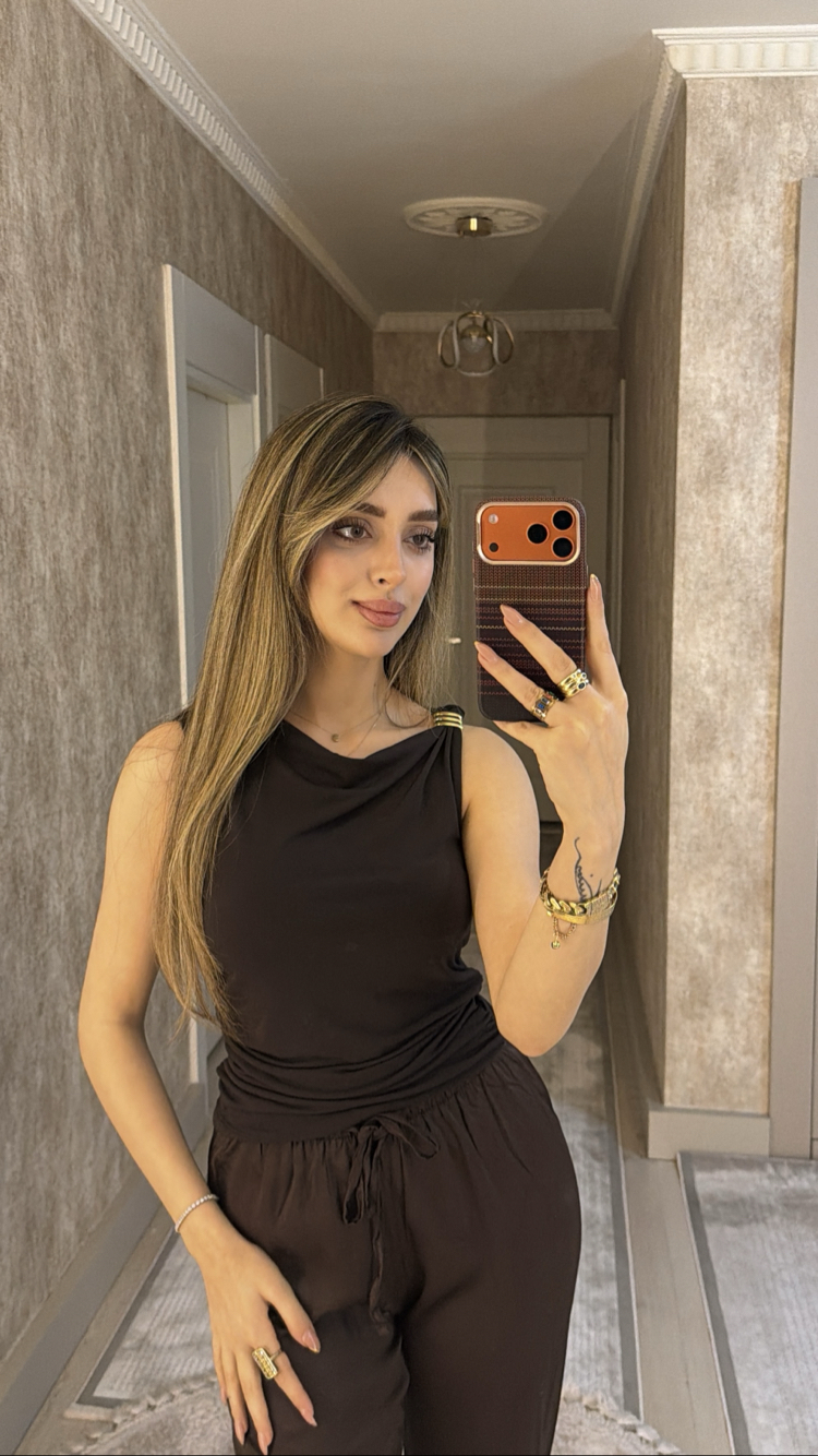 Zara gold Tokal’ı acı kahve bluz
