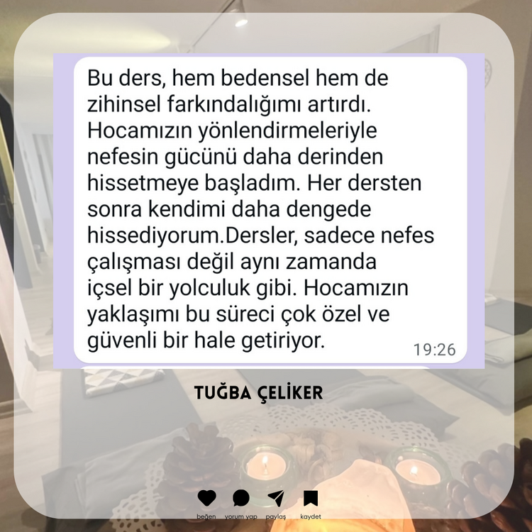 01 KASIM | DOĞAL NEFES GRUP ÇALIŞMASI