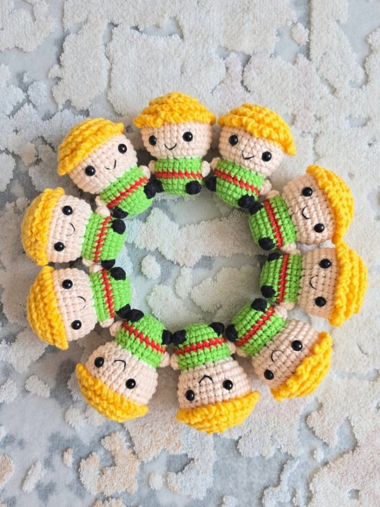 10 adet küçük prens minigurumi