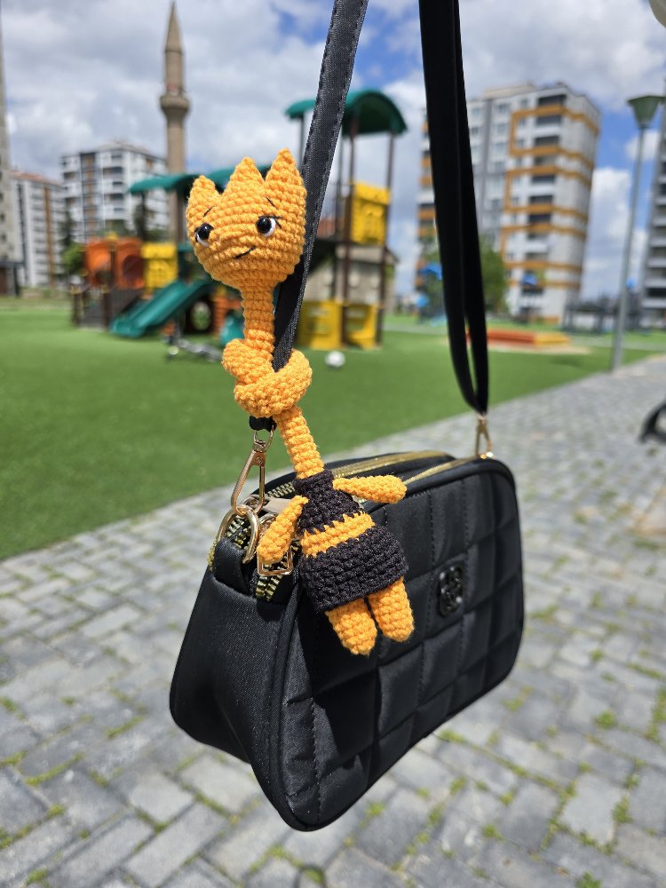 Elemental Alev çanta charm