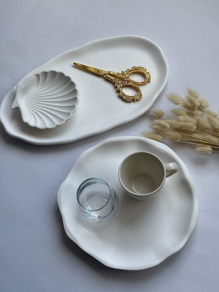 Nush Atelier İkili Söz tepsisi damat kahve tepsisi