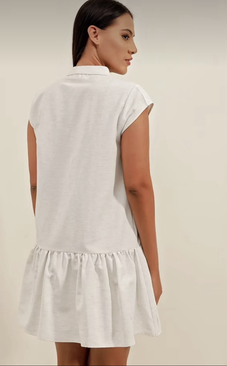 Keten Mini Elbise